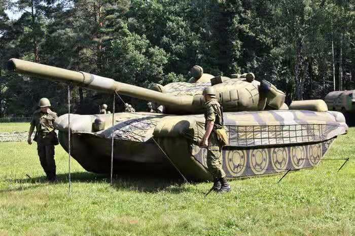 贵阳部队充气坦克